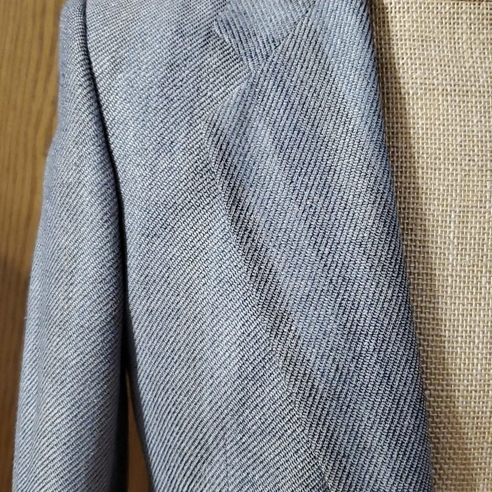 Yves Saint Laurent grey striped blazer suit jacket